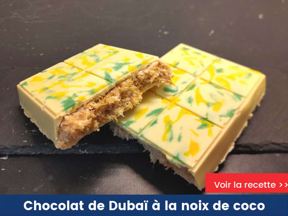 Chocolat de Dubaï à la noix de coco